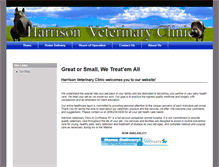 Tablet Screenshot of harrisonvet.com